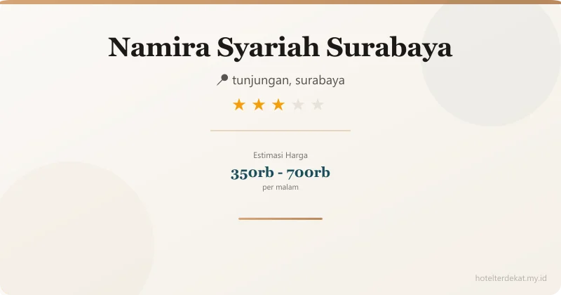 Namira Syariah  Surabaya - Hotel 3 bintang di tunjungan, surabaya