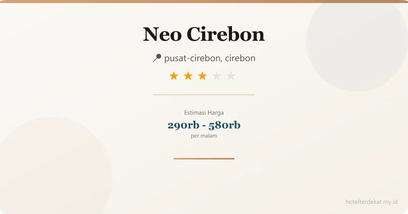 Neo Cirebon - Hotel 3 bintang di pusat-cirebon, cirebon