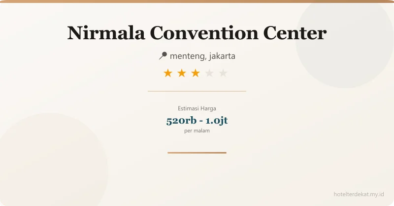 Nirmala Convention Center - Hotel 3 bintang di menteng, jakarta
