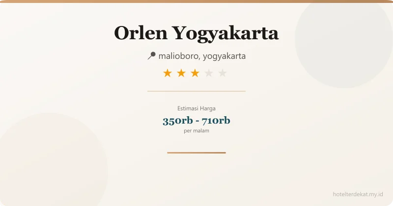 Orlen Yogyakarta - Hotel 3 bintang di malioboro, yogyakarta