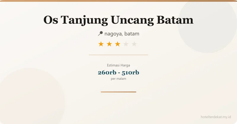 Os  Tanjung Uncang Batam - Hotel 3 bintang di nagoya, batam