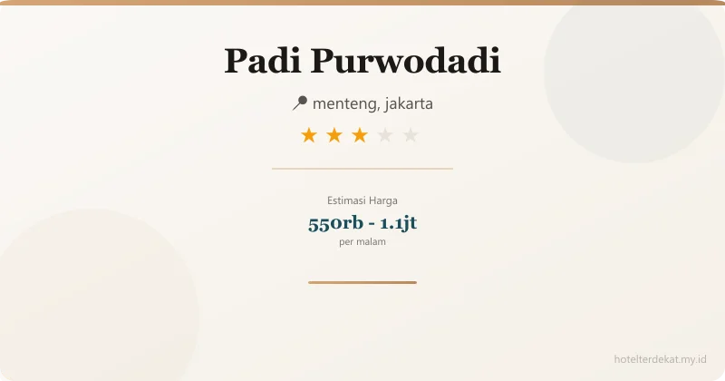 Padi Purwodadi - Hotel 3 bintang di menteng, jakarta