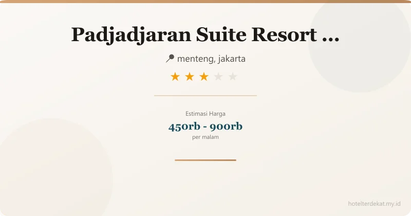 Padjadjaran Suite Resort Convention - Hotel 3 bintang di menteng, jakarta