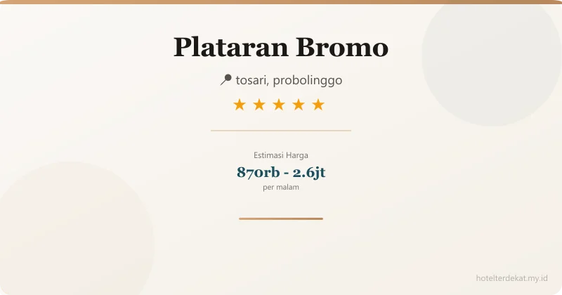 Plataran Bromo - Hotel 5 bintang di tosari, probolinggo