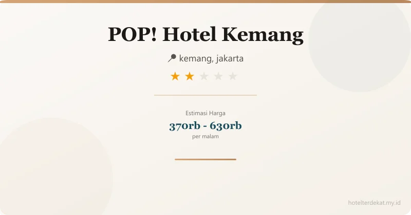 POP! Hotel Kemang - Hotel 2 bintang di kemang, jakarta