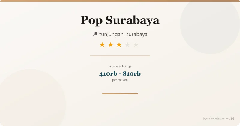 Pop Surabaya - Hotel 3 bintang di tunjungan, surabaya