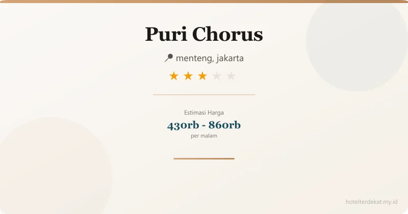 Puri Chorus - Hotel 3 bintang di menteng, jakarta