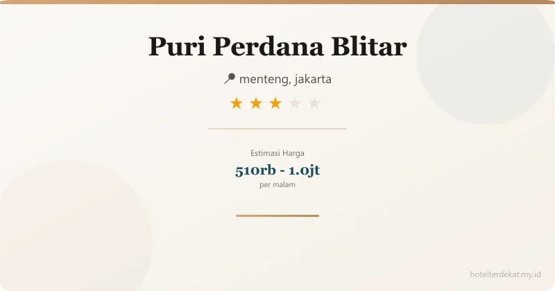 Puri Perdana Blitar - Hotel 3 bintang di menteng, jakarta