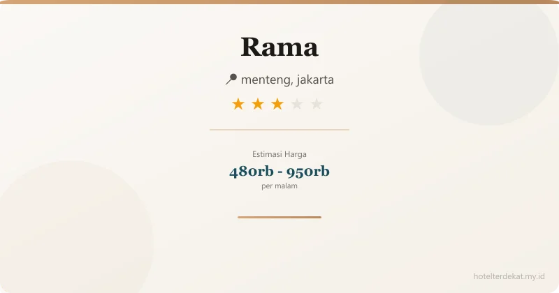 Rama - Hotel 3 bintang di menteng, jakarta