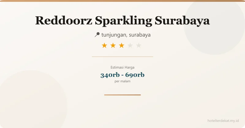 Reddoorz Sparkling  Surabaya - Hotel 3 bintang di tunjungan, surabaya