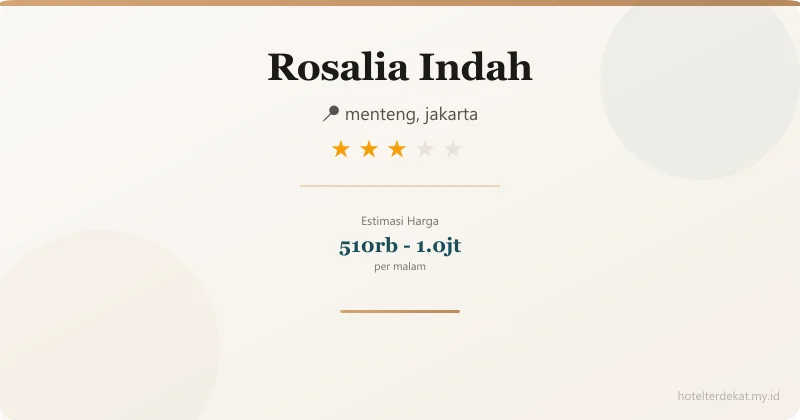Rosalia Indah - Hotel 3 bintang di menteng, jakarta