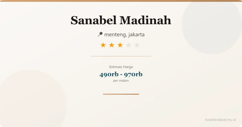 Sanabel Madinah - Hotel 3 bintang di menteng, jakarta