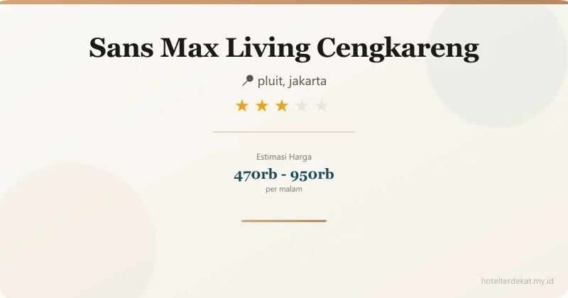 Sans  Max Living Cengkareng - Hotel 3 bintang di pluit, jakarta