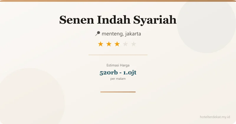 Senen Indah Syariah - Hotel 3 bintang di menteng, jakarta