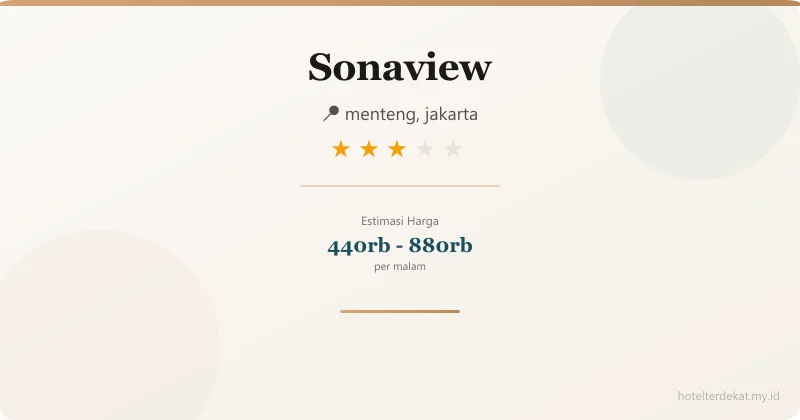 Sonaview - Hotel 3 bintang di menteng, jakarta