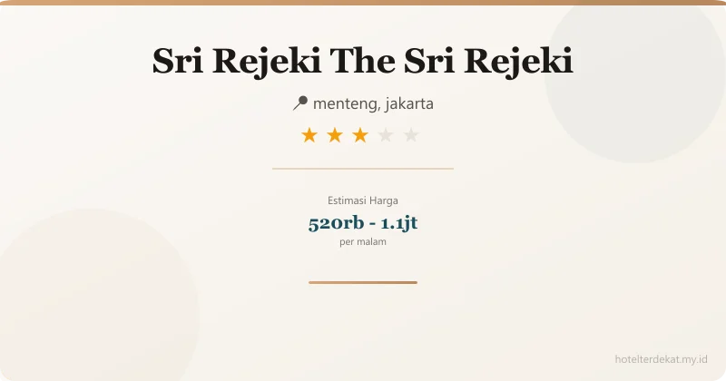 Sri Rejeki The Sri Rejeki - Hotel 3 bintang di menteng, jakarta