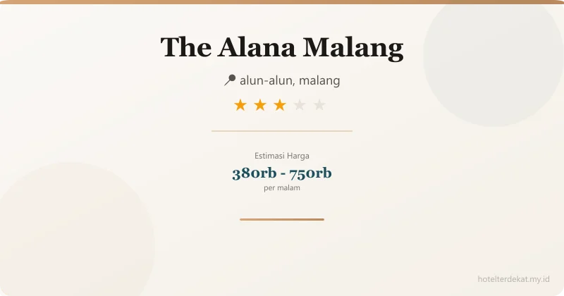 The Alana  Malang - Hotel 3 bintang di alun-alun, malang