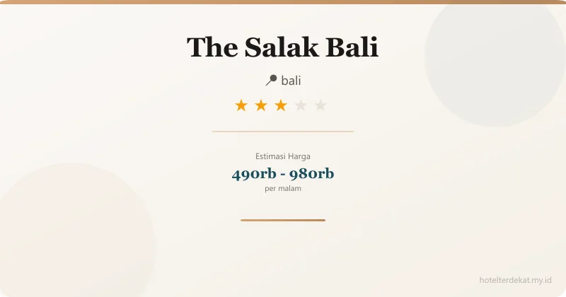 The Salak Bali - Hotel 3 bintang di bali