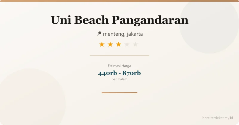 Uni Beach  Pangandaran - Hotel 3 bintang di menteng, jakarta