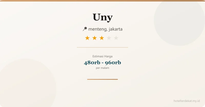 Uny - Hotel 3 bintang di menteng, jakarta
