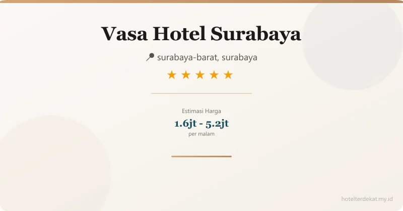 Vasa Hotel Surabaya - Hotel 5 bintang di surabaya-barat, surabaya