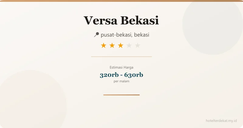 Versa  Bekasi - Hotel 3 bintang di pusat-bekasi, bekasi