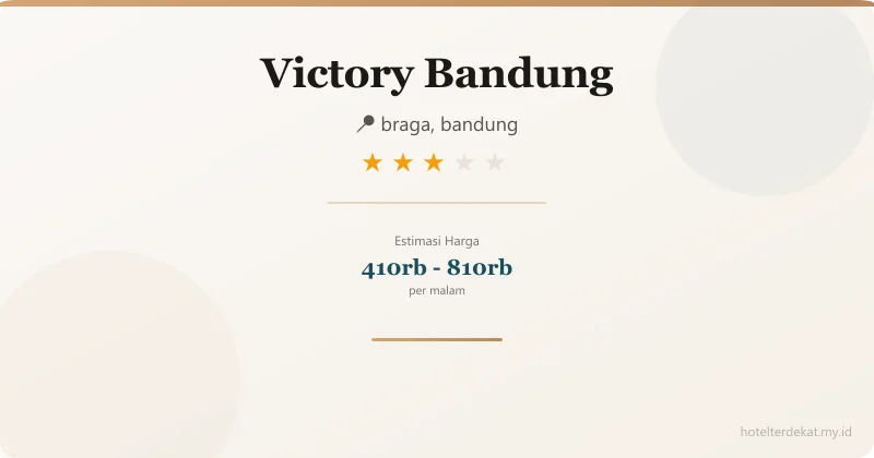 Victory  Bandung - Hotel 3 bintang di braga, bandung