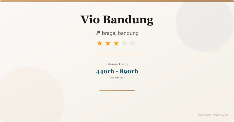 Vio  Bandung - Hotel 3 bintang di braga, bandung