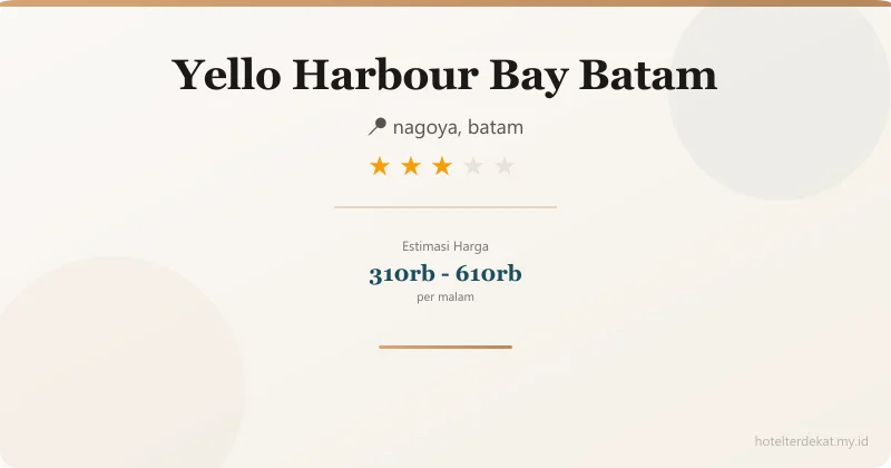 Yello  Harbour Bay Batam - Hotel 3 bintang di nagoya, batam