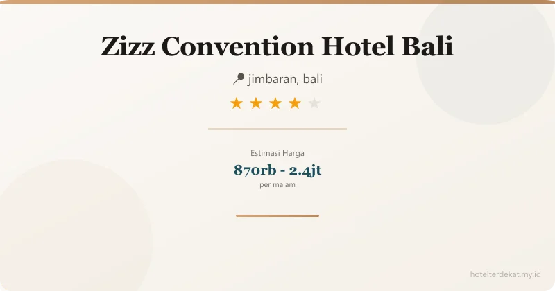 Zizz Convention Hotel Bali - Hotel 4 bintang di jimbaran, bali